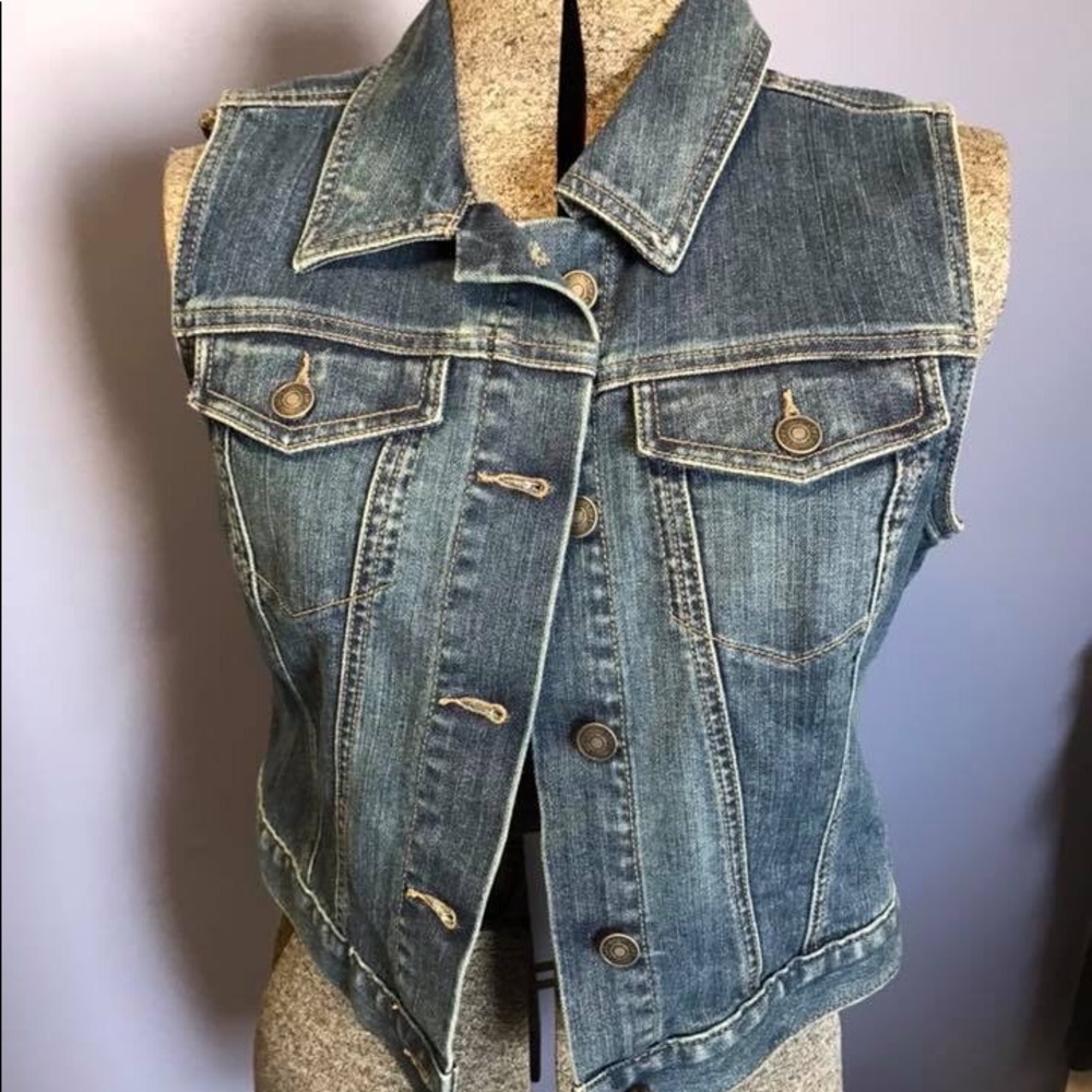Ladies denim vest